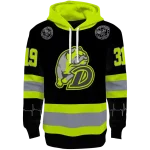 customized drake bulldogs safety motif black neon green hoodie best selling