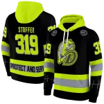customized drake bulldogs safety motif black neon green hoodie best selling
