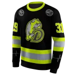 customized drake bulldogs safety motif black neon green hoodie best selling