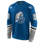 customized drake bulldogs striped sleeves blue hoodie best selling