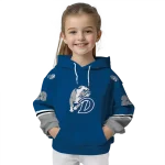 customized drake bulldogs striped sleeves blue hoodie best selling