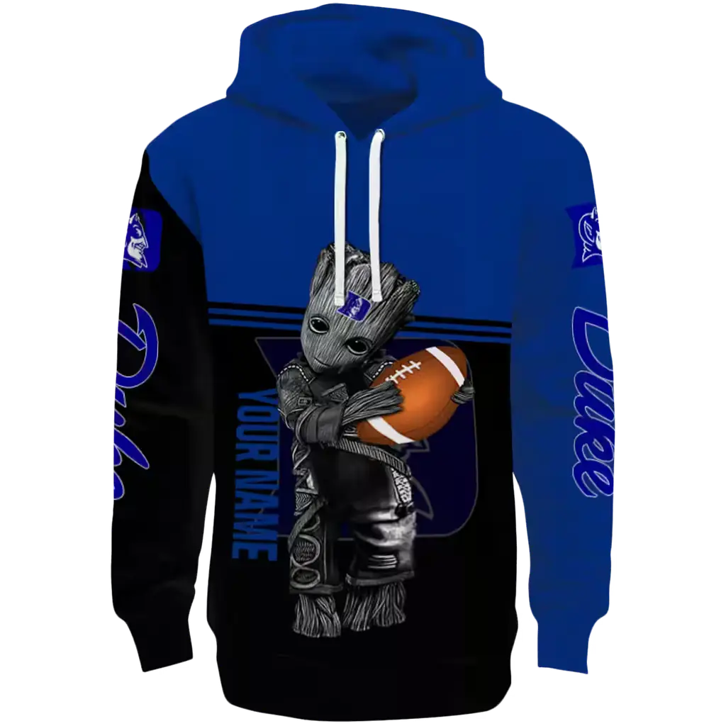 customized duke blue devils baby groot blue black hoodie best selling customized duke blue devils baby groot blue black hoodie best selling