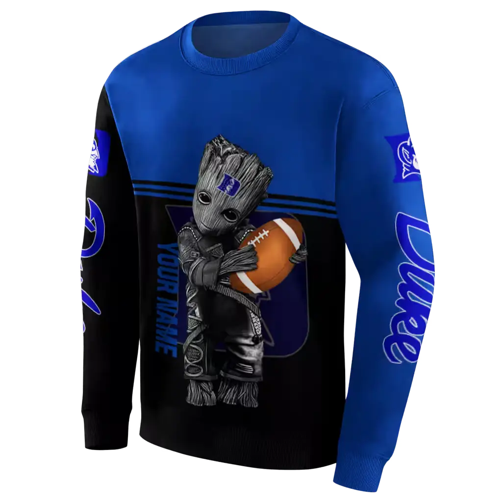 customized duke blue devils baby groot blue black hoodie new arrival customized duke blue devils baby groot blue black hoodie new arrival