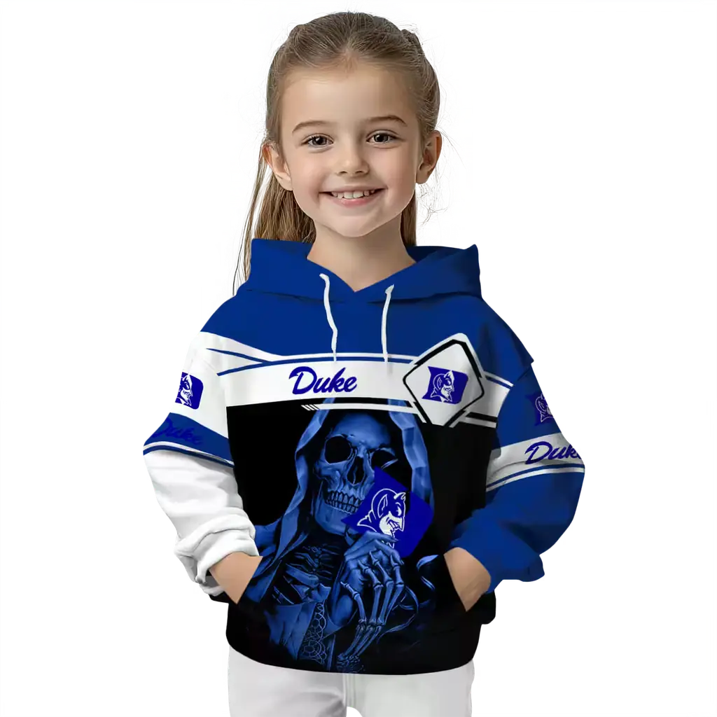 customized duke blue devils grim reaper blue black hoodie top rated customized duke blue devils grim reaper blue black hoodie top rated