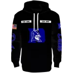 customized duke blue devils punisher skull black hoodie best selling
