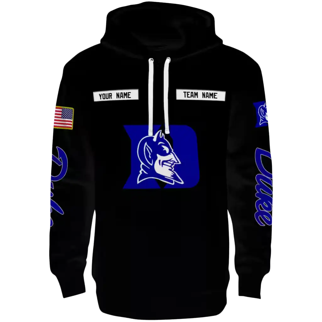 customized duke blue devils punisher skull black hoodie best selling customized duke blue devils punisher skull black hoodie best selling