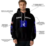 customized duke blue devils punisher skull black hoodie best selling
