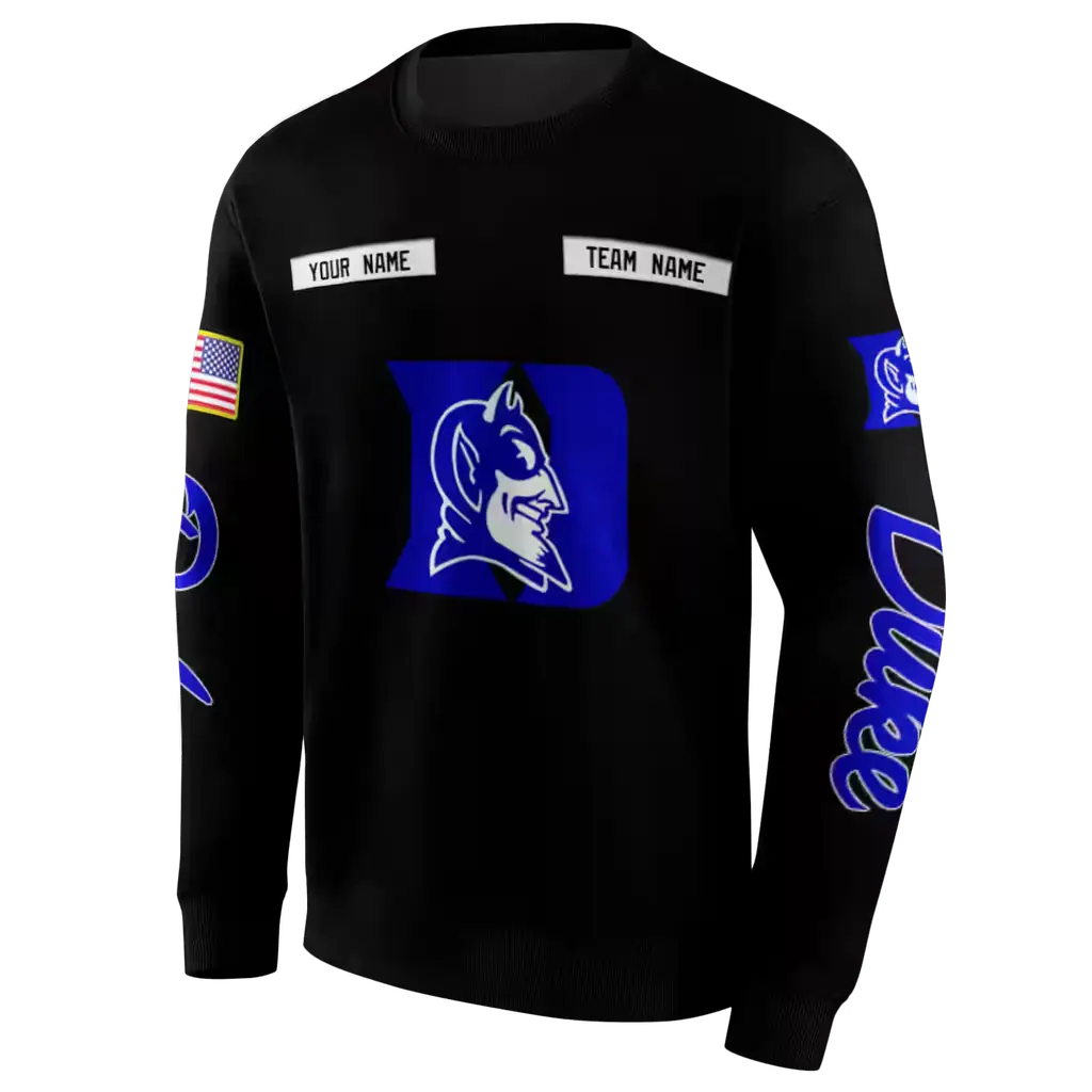 customized duke blue devils punisher skull black hoodie new arrival customized duke blue devils punisher skull black hoodie new arrival