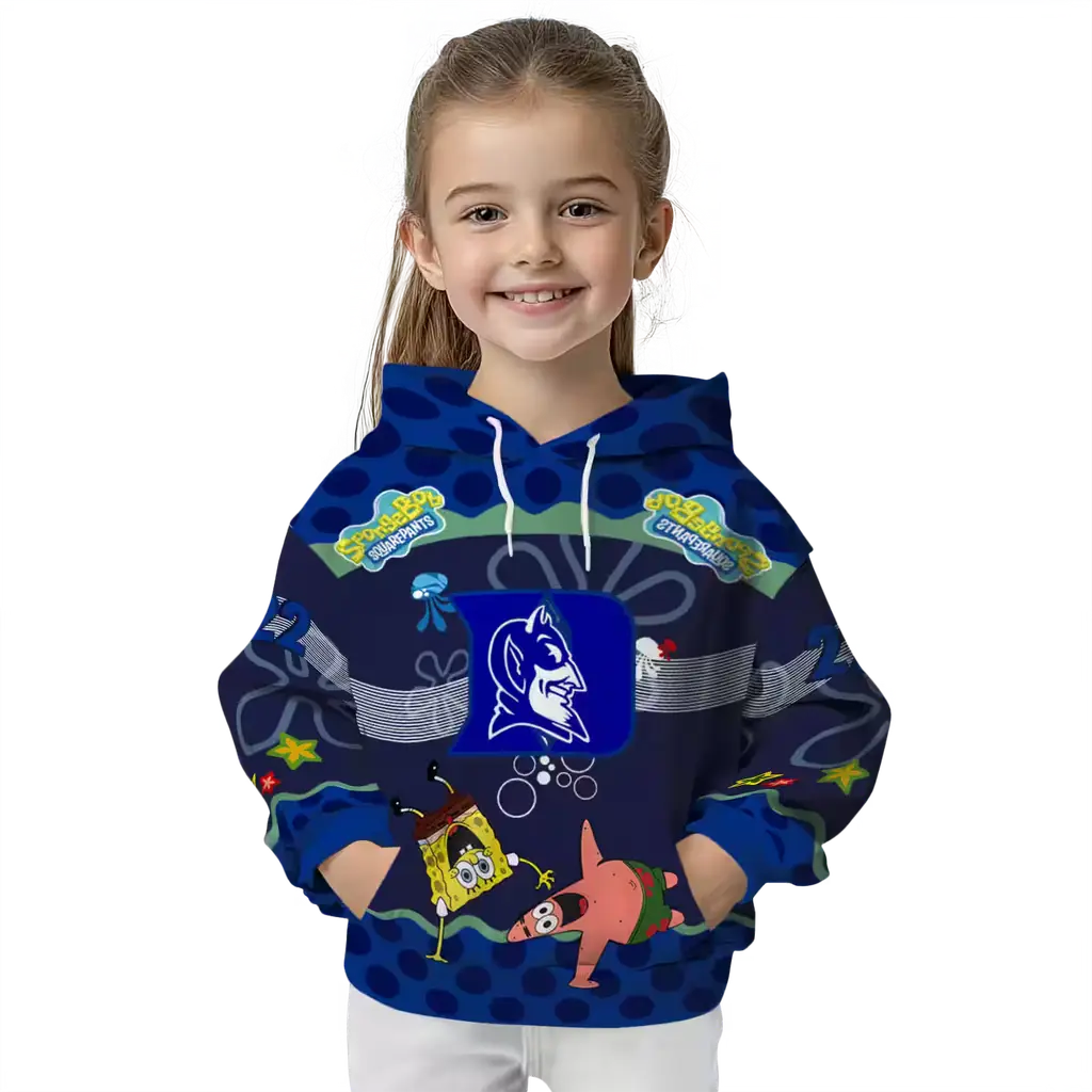 customized duke blue devils spongebob patrick star blue navy hoodie top rated customized duke blue devils spongebob patrick star blue navy hoodie top rated