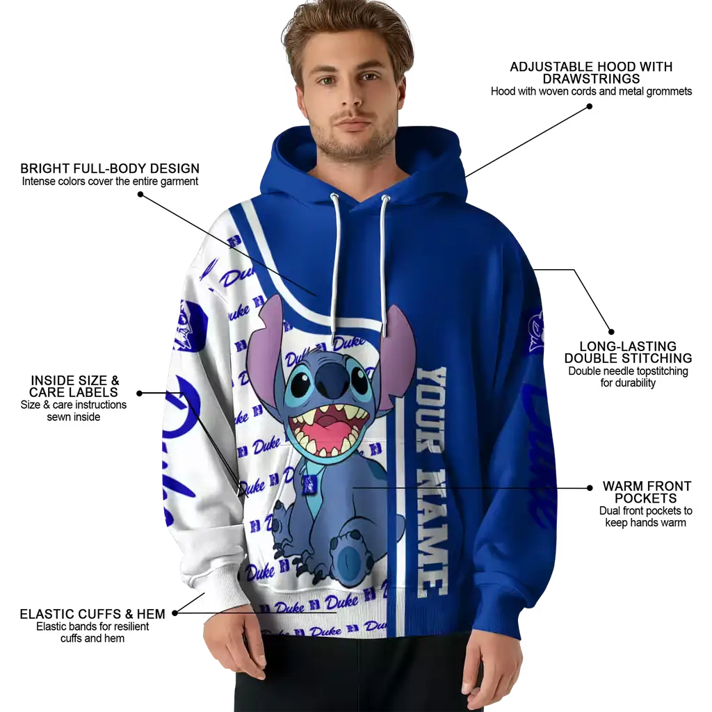 customized duke blue devils stitch blue hoodie latest model customized duke blue devils stitch blue hoodie latest model