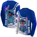 customized duke blue devils stitch blue hoodie best selling