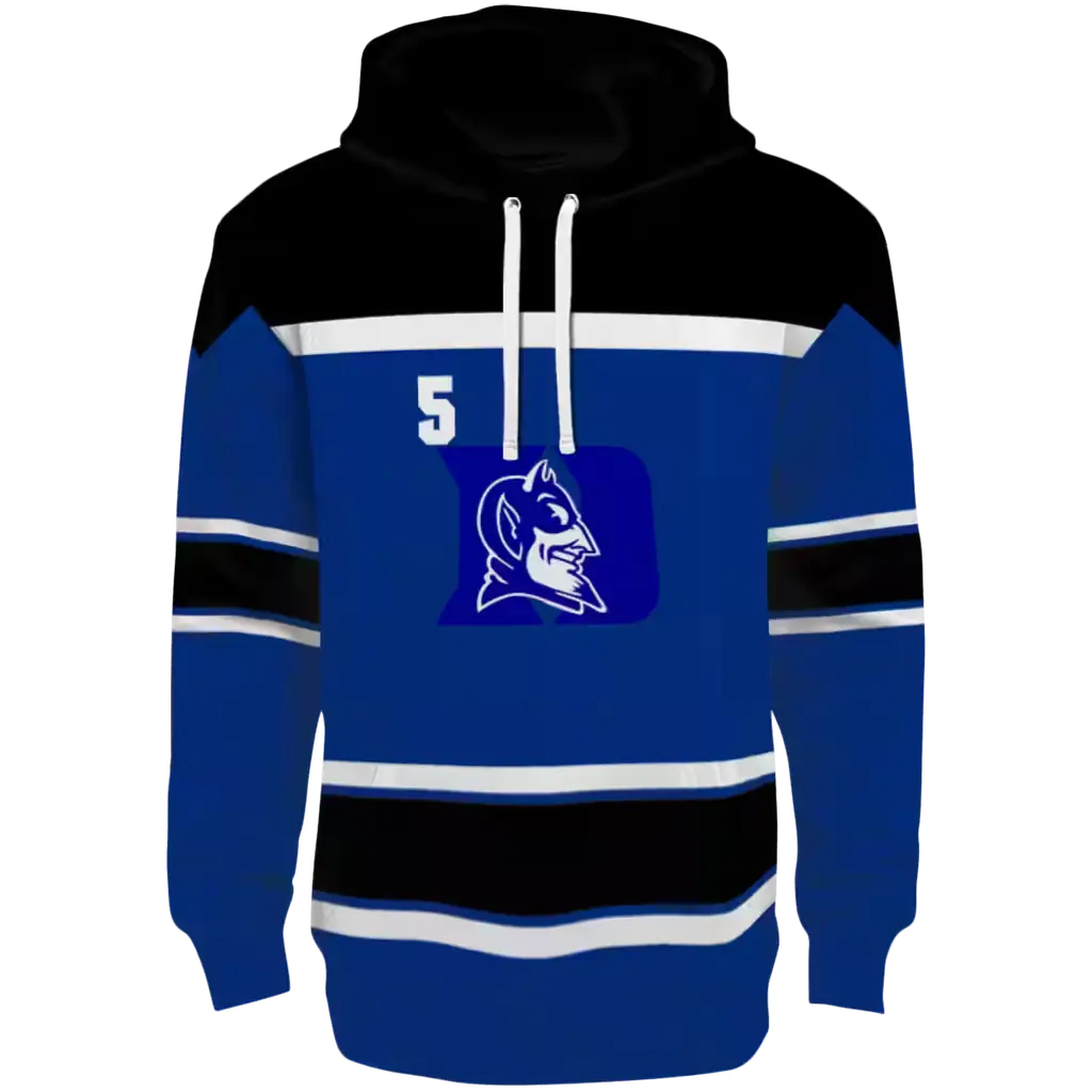 customized duke blue devils striped pattern blue hoodie best selling customized duke blue devils striped pattern blue hoodie best selling