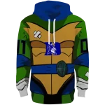 customized duke blue devils superhero armor blue green hoodie best selling