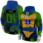 customized duke blue devils superhero armor blue green hoodie best selling