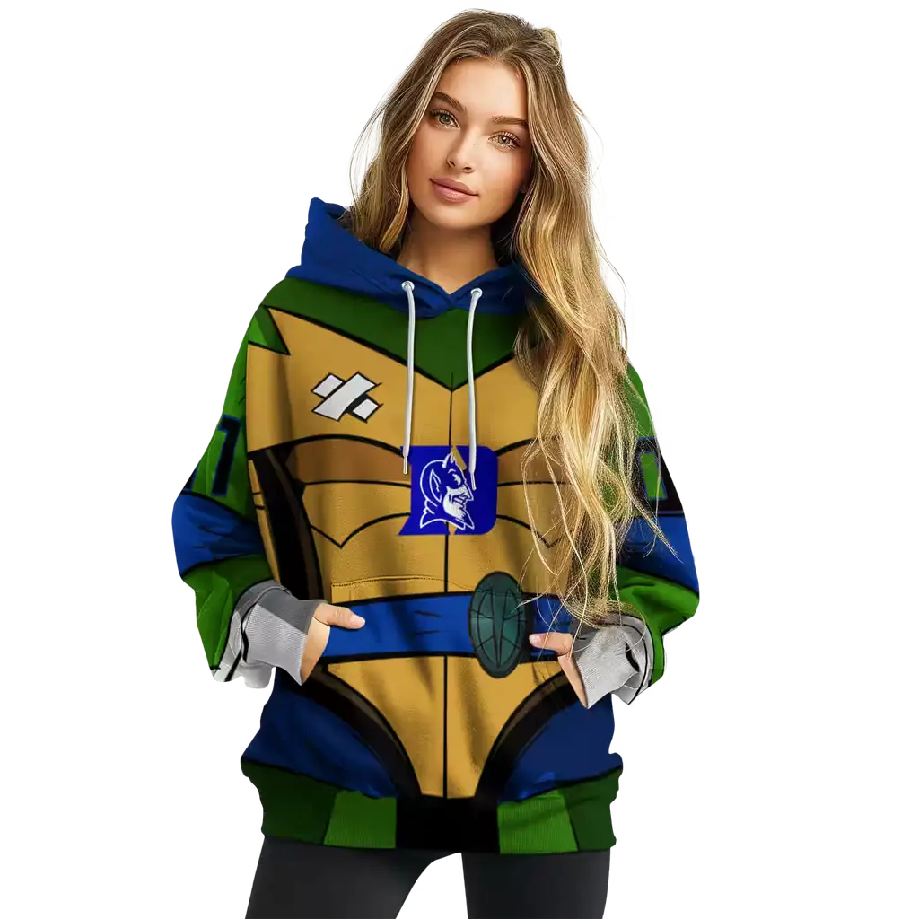 customized duke blue devils superhero armor blue green hoodie high quality customized duke blue devils superhero armor blue green hoodie high quality