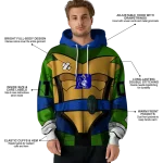 customized duke blue devils superhero armor blue green hoodie best selling