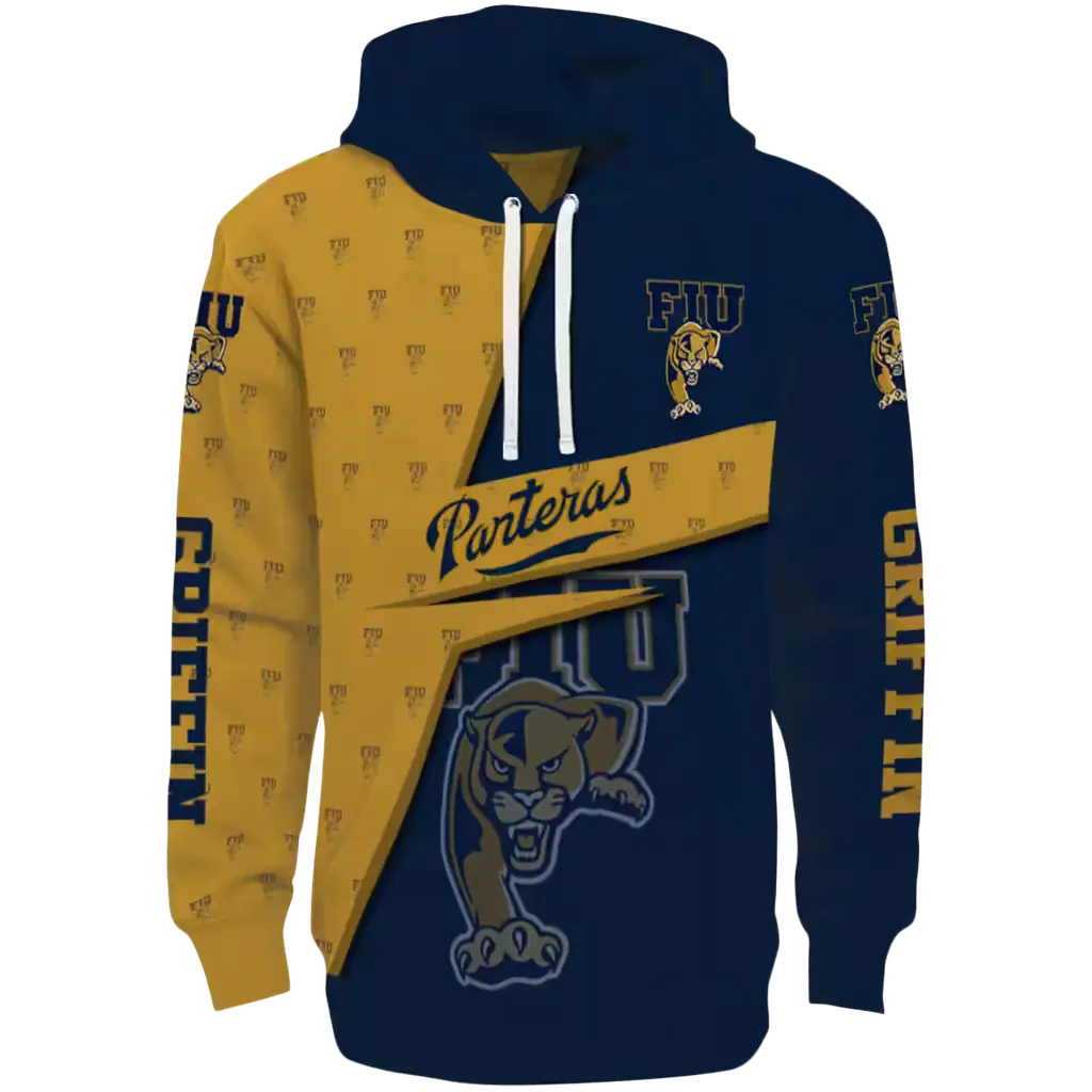 customized fiu panthers abstract shape blue hoodie best selling customized fiu panthers abstract shape blue hoodie best selling