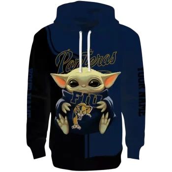 customized fiu panthers baby yoda blue black hoodie best selling