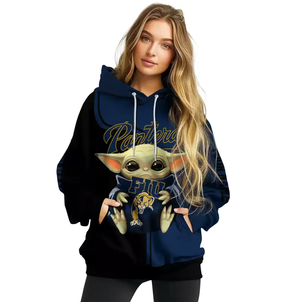 customized fiu panthers baby yoda blue black hoodie high quality customized fiu panthers baby yoda blue black hoodie high quality