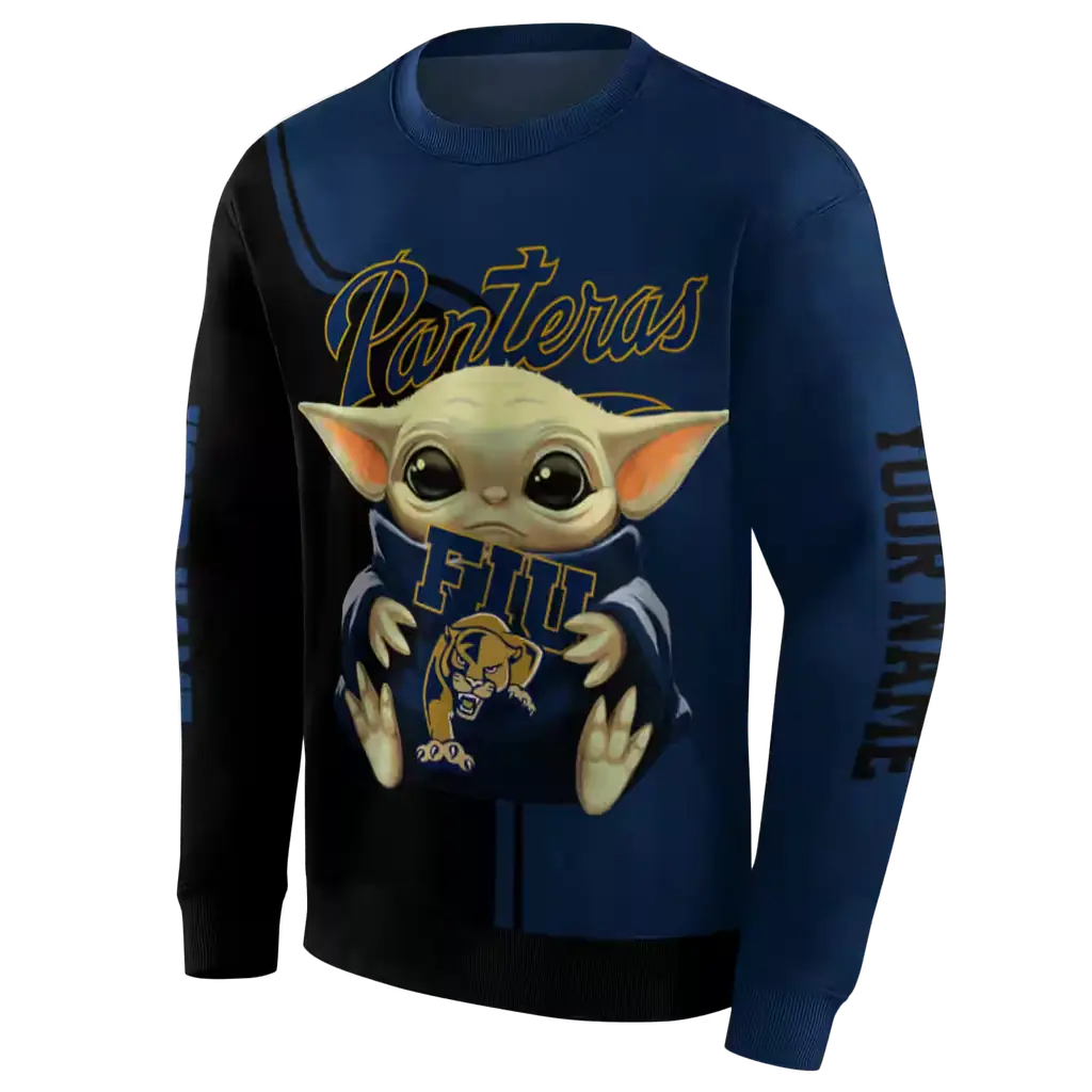 customized fiu panthers baby yoda blue black hoodie new arrival customized fiu panthers baby yoda blue black hoodie new arrival