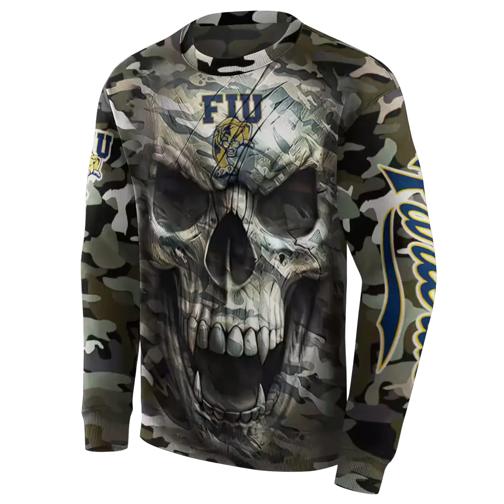 customized fiu panthers camo skull hoodie new arrival customized fiu panthers camo skull hoodie new arrival