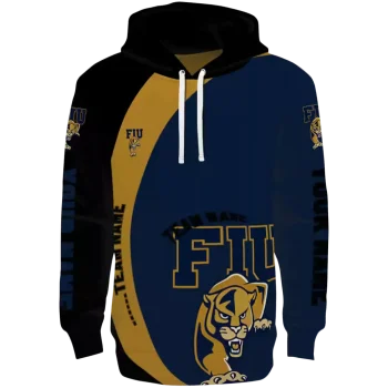 customized fiu panthers minimalist design blue black hoodie best selling