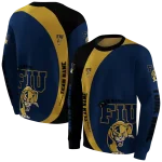 customized fiu panthers minimalist design blue black hoodie best selling