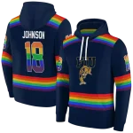 customized fiu panthers rainbow stripes blue hoodie best selling