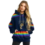 customized fiu panthers rainbow stripes blue hoodie best selling
