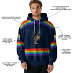 customized fiu panthers rainbow stripes blue hoodie best selling