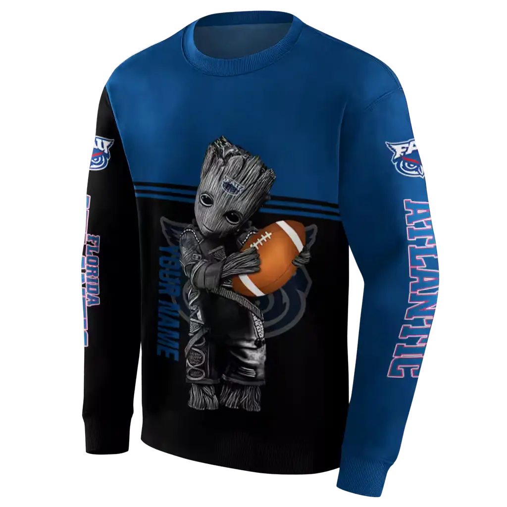 customized florida atlantic owls baby groot blue black hoodie new arrival customized florida atlantic owls baby groot blue black hoodie new arrival