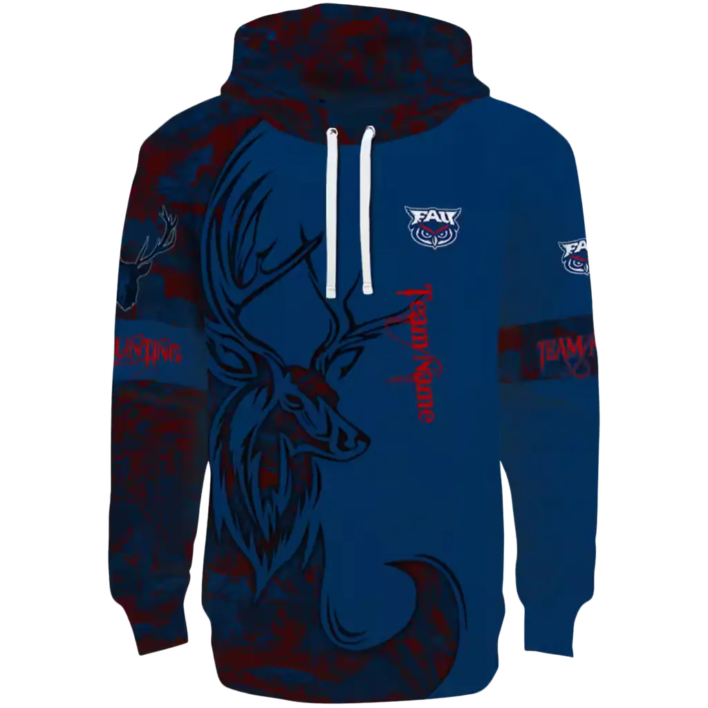 customized florida atlantic owls deer silhouette blue hoodie best selling customized florida atlantic owls deer silhouette blue hoodie best selling