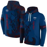 customized florida atlantic owls deer silhouette blue hoodie best selling