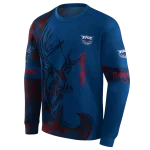 customized florida atlantic owls deer silhouette blue hoodie best selling