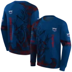customized florida atlantic owls deer silhouette blue hoodie best selling