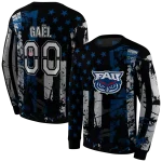 customized florida atlantic owls distressed flag blue black hoodie best selling