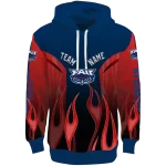 customized florida atlantic owls flame design blue hoodie best selling