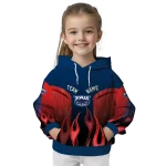 customized florida atlantic owls flame design blue hoodie best selling