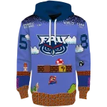 customized florida atlantic owls mario blue black hoodie best selling