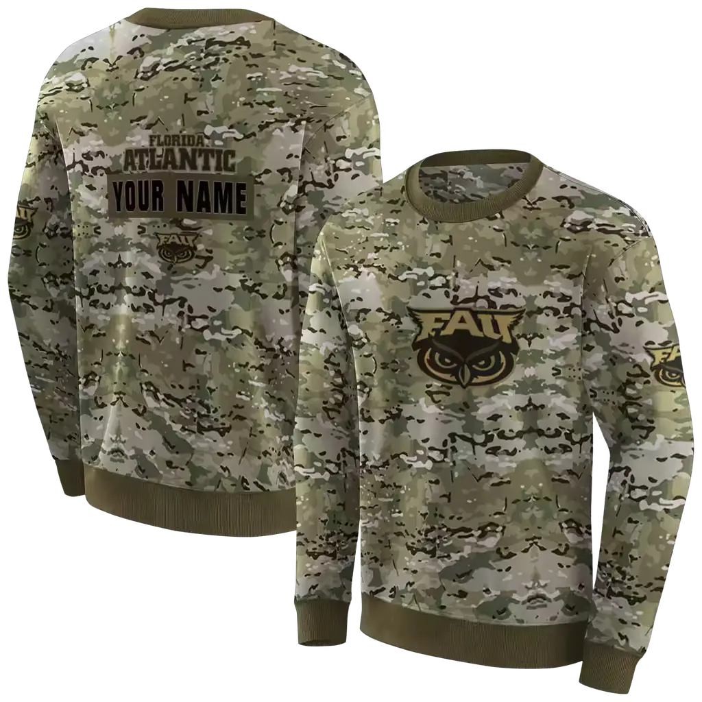 customized florida atlantic owls military style hoodie premium grade customized florida atlantic owls military style hoodie premium grade