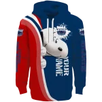 customized florida atlantic owls peeking snoopy blue hoodie best selling