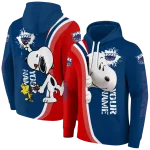 customized florida atlantic owls peeking snoopy blue hoodie best selling