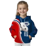 customized florida atlantic owls peeking snoopy blue hoodie best selling