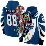 customized florida atlantic owls puzzle pieces blue hoodie best selling