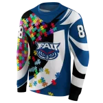 customized florida atlantic owls puzzle pieces blue hoodie best selling