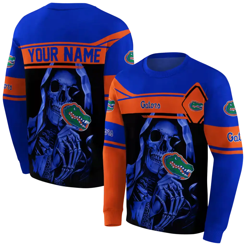customized florida gators grim reaper blue black hoodie premium grade customized florida gators grim reaper blue black hoodie premium grade