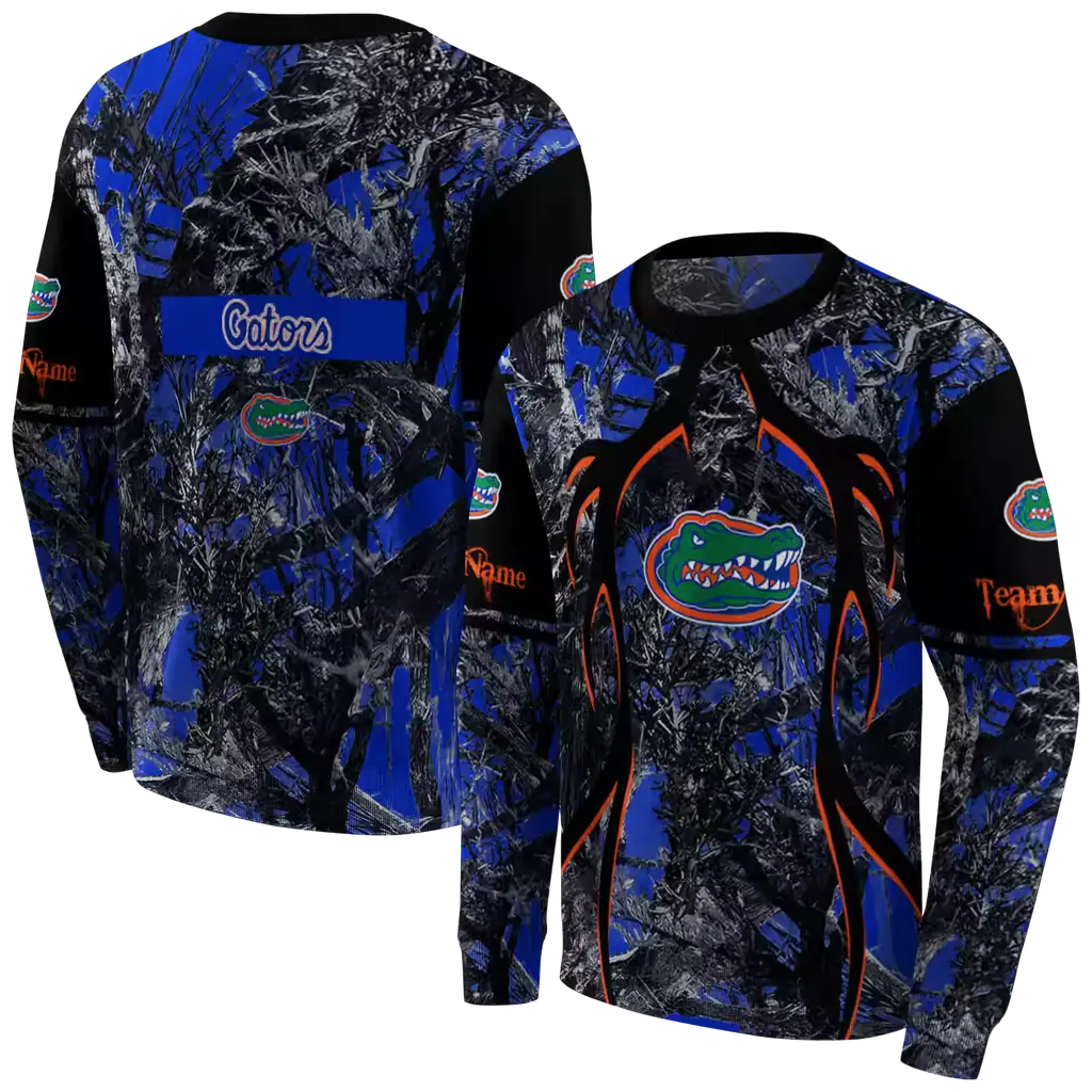 customized florida gators hunting theme blue black hoodie premium grade customized florida gators hunting theme blue black hoodie premium grade