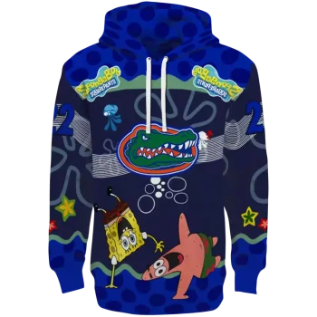 customized florida gators spongebob patrick star blue navy hoodie best selling