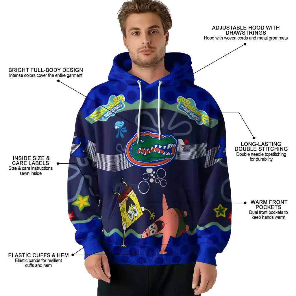 customized florida gators spongebob patrick star blue navy hoodie latest model customized florida gators spongebob patrick star blue navy hoodie latest model