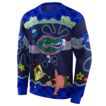customized florida gators spongebob patrick star blue navy hoodie best selling